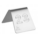 5 pezzi Numeri da tavolo (disponibili da 1 a 50 e RISERVATO) inox con incisione laser
